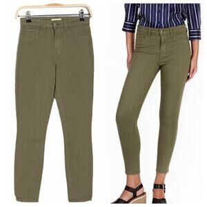$268 LAGENCE PARIS Designer Green Denim Jeans – 26